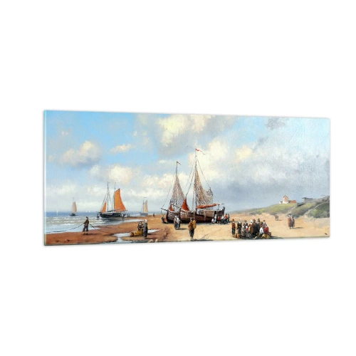 Quadro em vidro - Pós-caça bem-sucedida - 100x40 cm