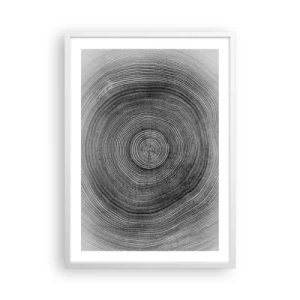 Pôster em moldura branca - Sinal dos tempos - 50x70 cm