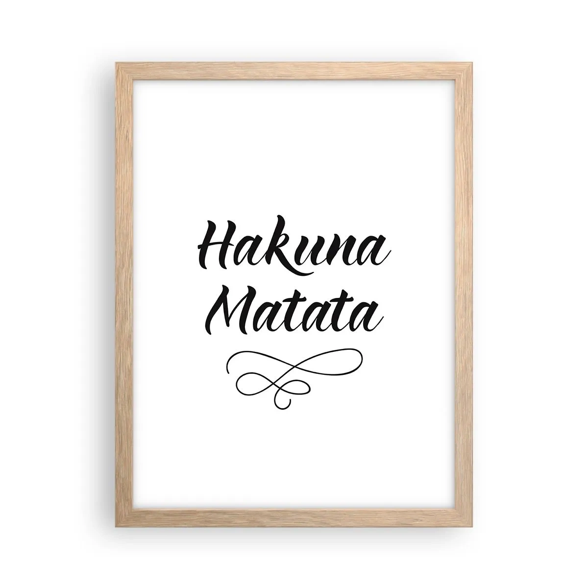 Pôster com moldura de carvalho claro - O melhor conselho - 30x40 cm