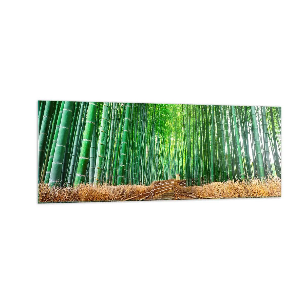 Quadro em vidro - A essência da natureza asiática - 140x50 cm