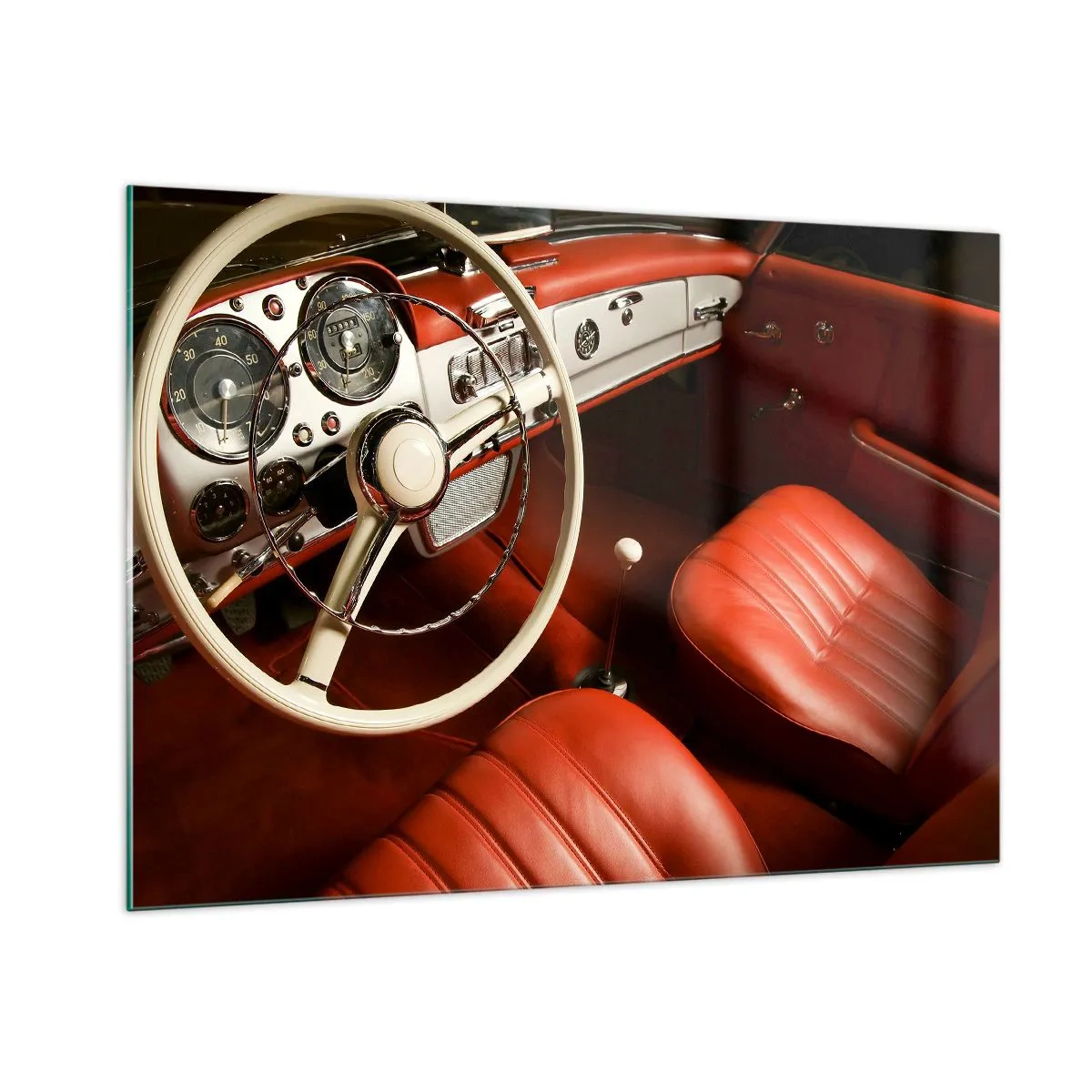 Quadro em vidro - Luxo vintage - 100x70 cm