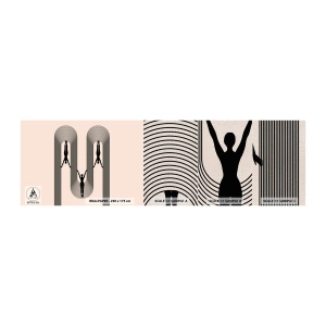 Amostra de papel de parede Premium Canvas - De cabeça para baixo - Surrealismo, Corpo, Ioga - 100x30 cm