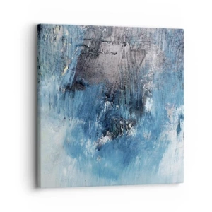 Quadro em tela - Rapsódia em azul - 30x30 cm