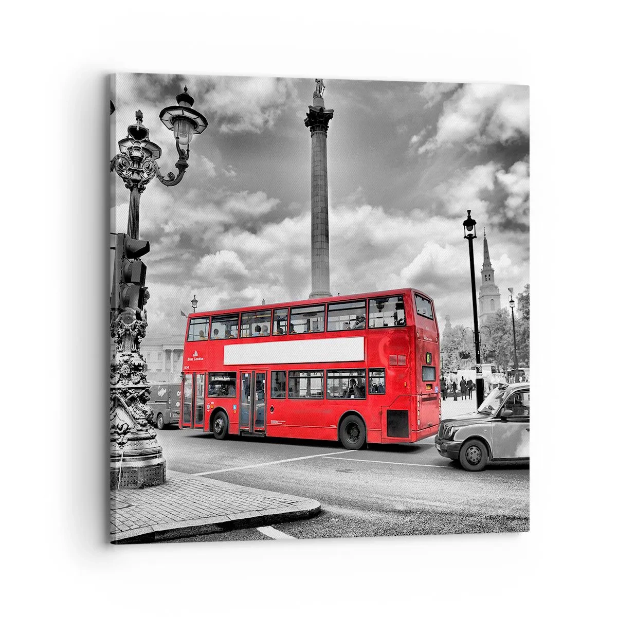 Quadro em tela - A verdadeira corrente sanguínea da cidade - 70x70 cm