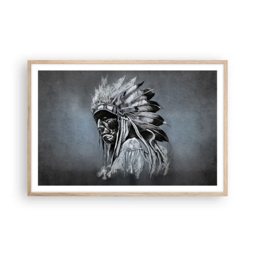 Pôster com moldura de carvalho claro - De volta às raízes - 91x61 cm