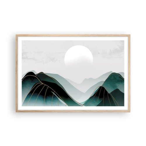 Pôster com moldura de carvalho claro - Em plena majestade - 91x61 cm