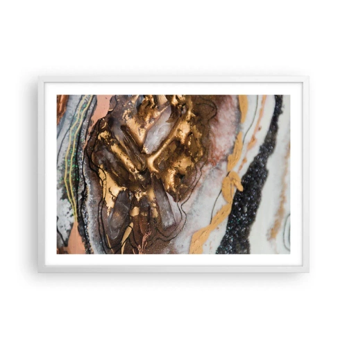 Pôster em moldura branca - O elemento terra - 70x50 cm