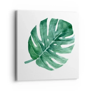 Quadro em tela - Conceito verde - 40x40 cm