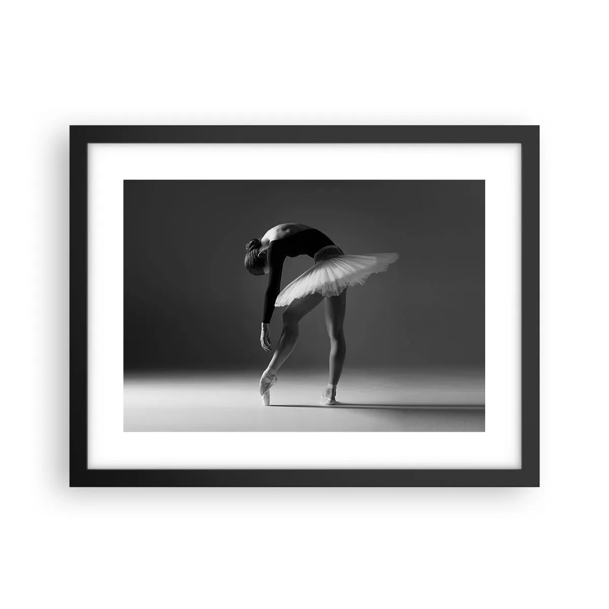 Pôster com moldura preta - Bella balerina - 40x30 cm