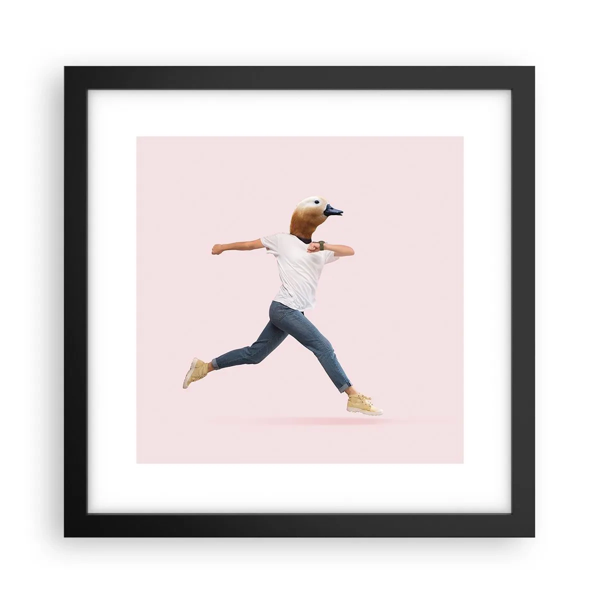 Pôster com moldura preta - Uma pitada de absurdo - 30x30 cm