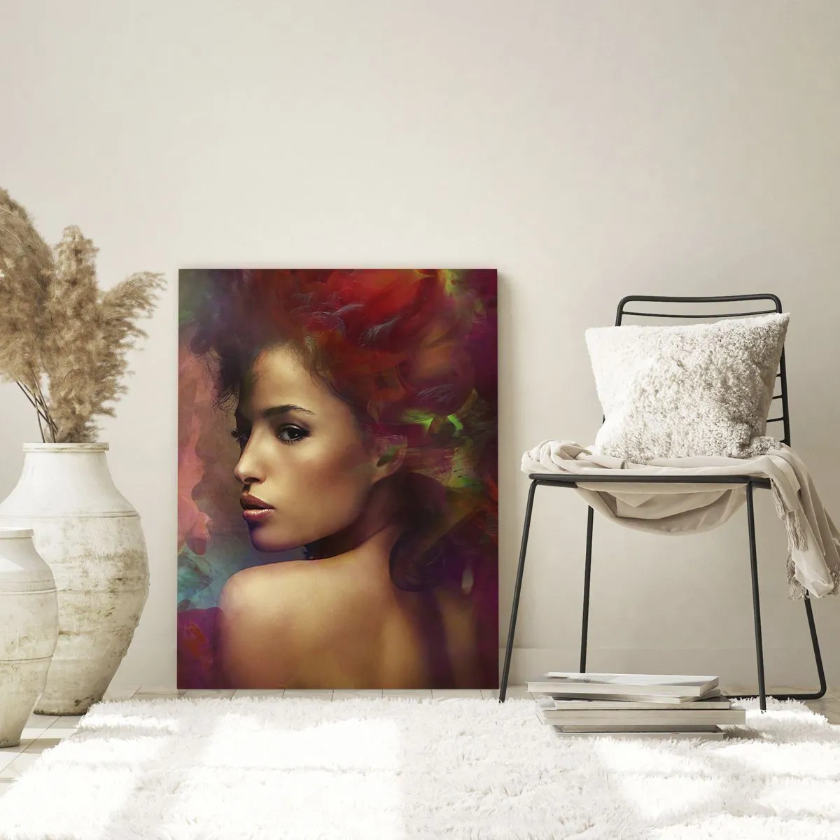 Quadro em vidro - Mais bonito do que um arco-íris, tão delicado como um nevoeiro - 50x70 cm