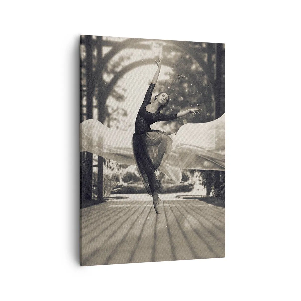 Quadro em tela - A dança do espírito do jardim - 50x70 cm