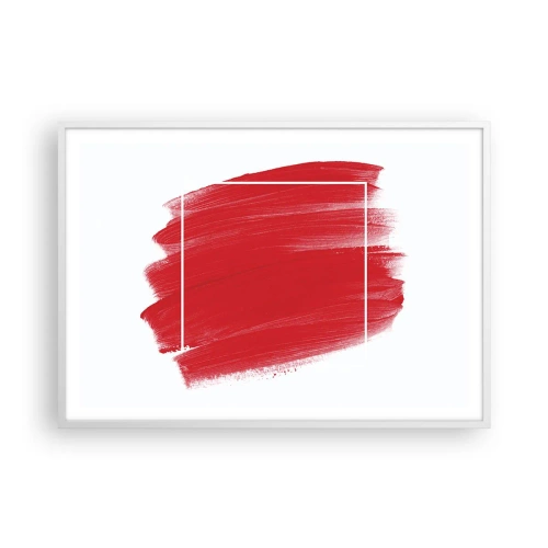 Pôster em moldura branca - Fora do quadro - 100x70 cm