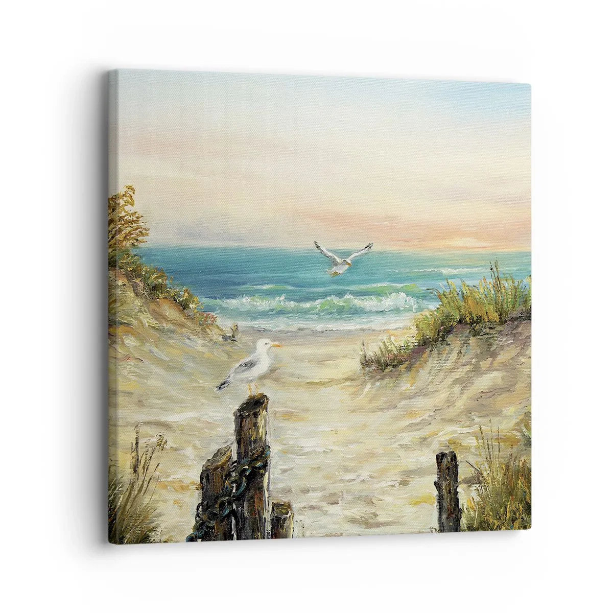 Quadro em tela - Refúgio sem vento - 30x30 cm