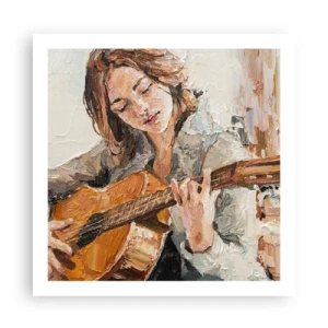 Pôster - Concerto de violão e coração de rapariga - 60x60 cm