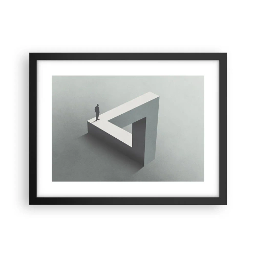 Pôster com moldura preta - Mas é possível - 40x30 cm