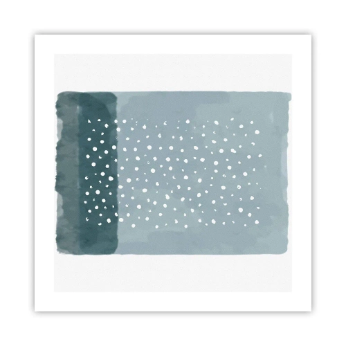 Pôster - Cultivado em azul - 50x50 cm