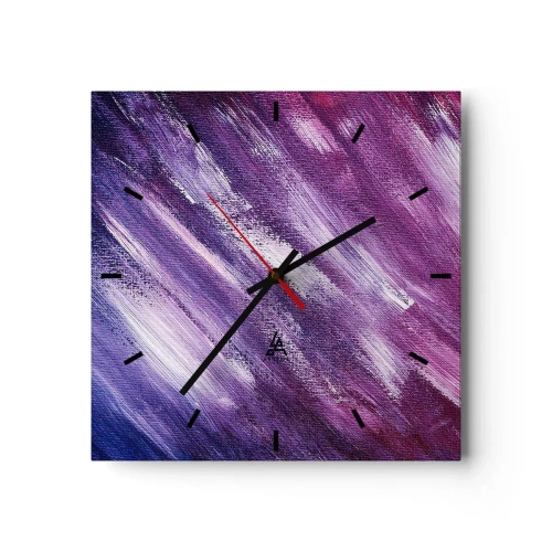 Relógio de parede - Relógio em vidro - Quando o vento sopra - 30x30 cm