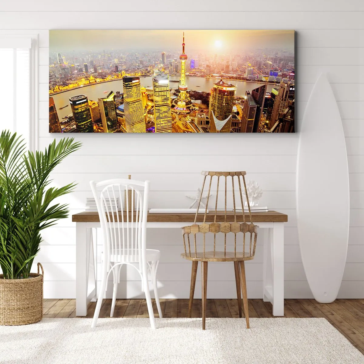 Quadro em tela - Sonho asiático - 100x40 cm