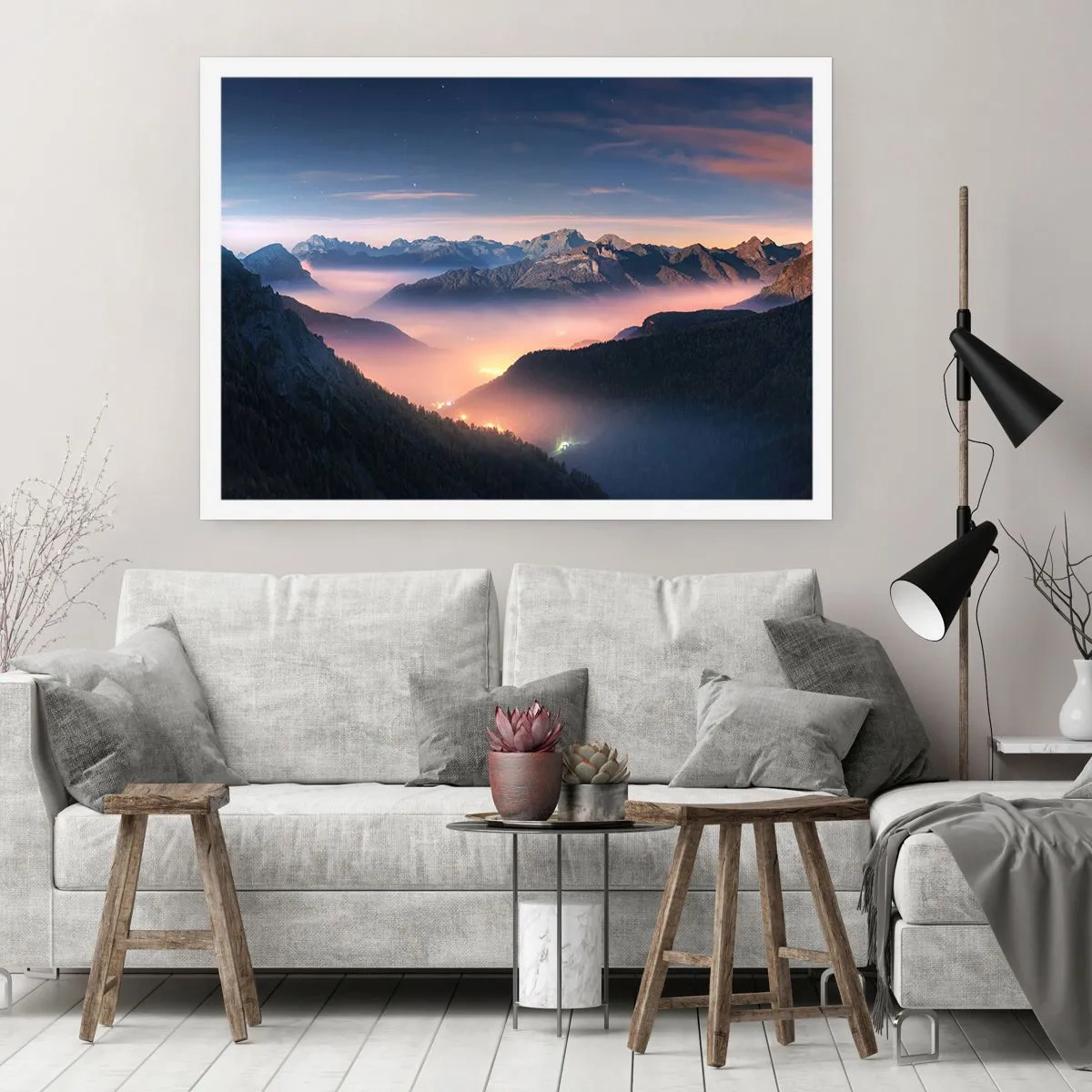 Pôster - Luz nos vales - 50x40 cm