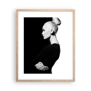 Pôster com moldura de carvalho claro - Simplesmente mulher - 40x50 cm