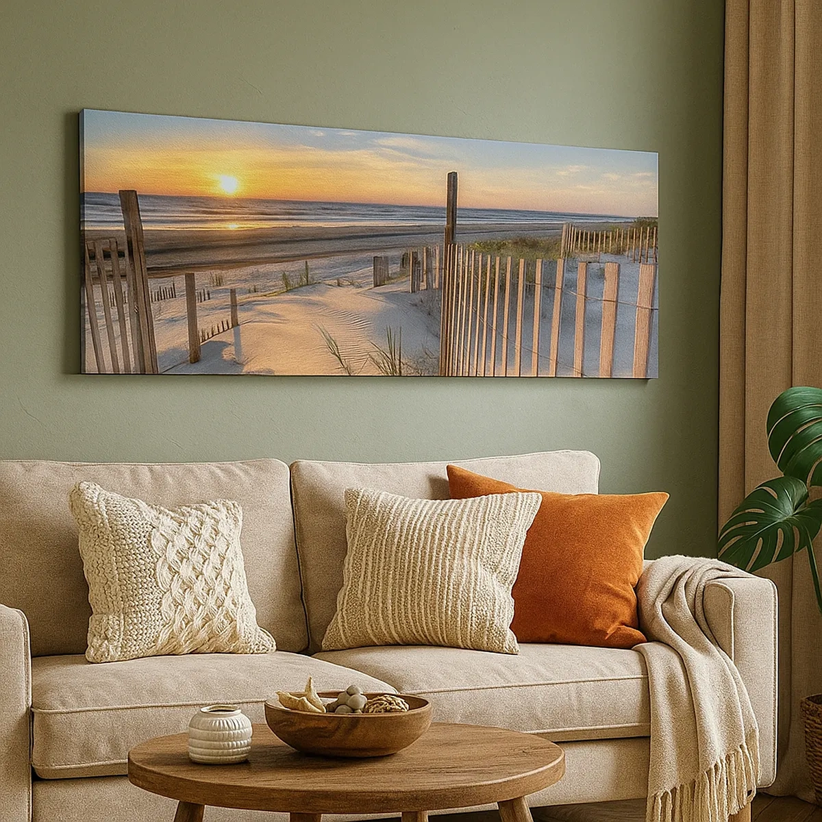 Quadro em tela - Brilho e sombra do vento - 30x30 cm