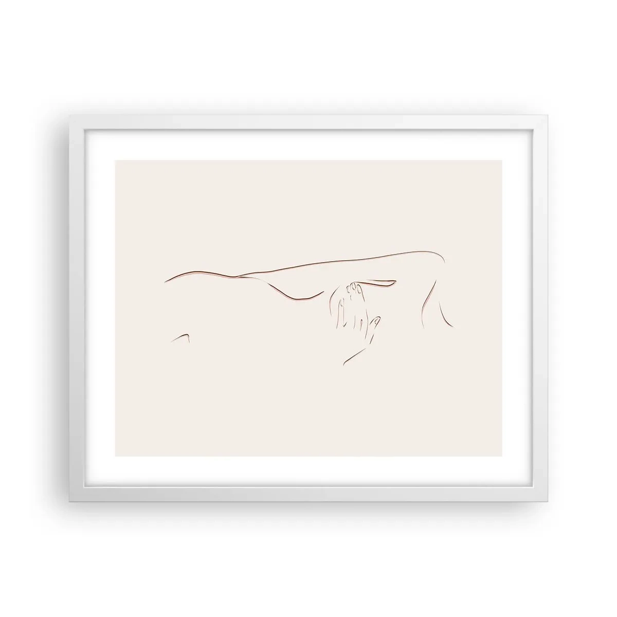 Pôster em moldura branca - A forma do desejo - 50x40 cm