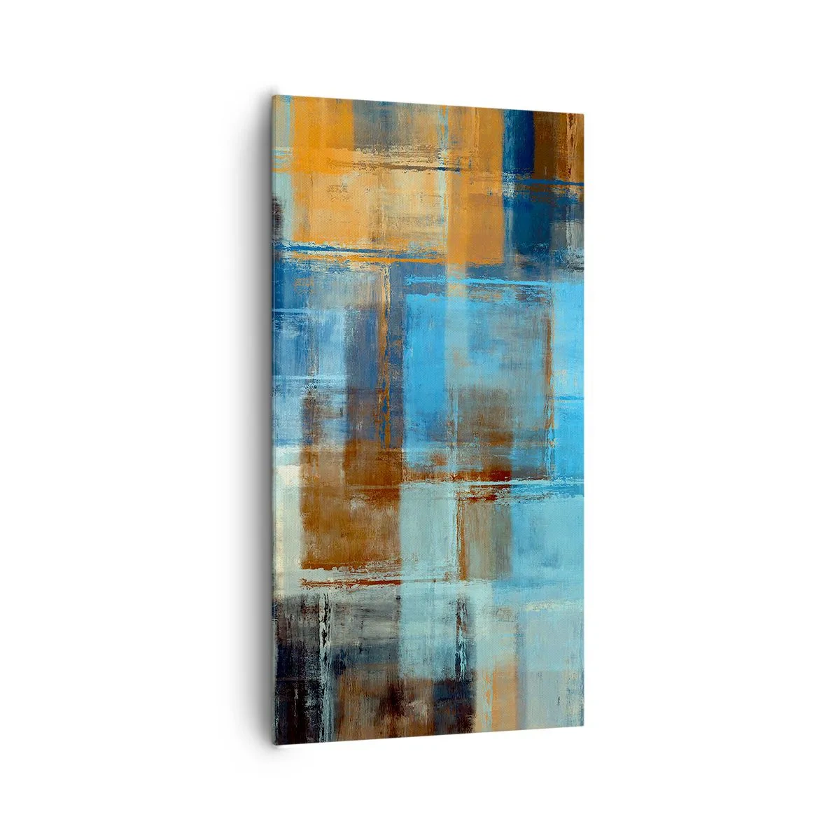 Quadro em tela - Através da cortina azul - 65x120 cm