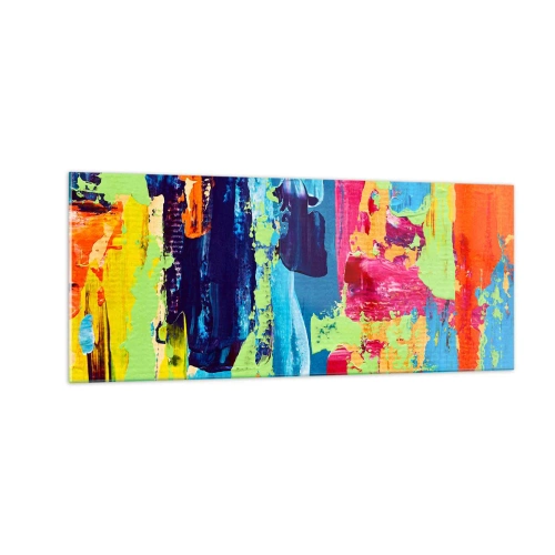 Quadro em vidro - A vida é bela! - 100x40 cm