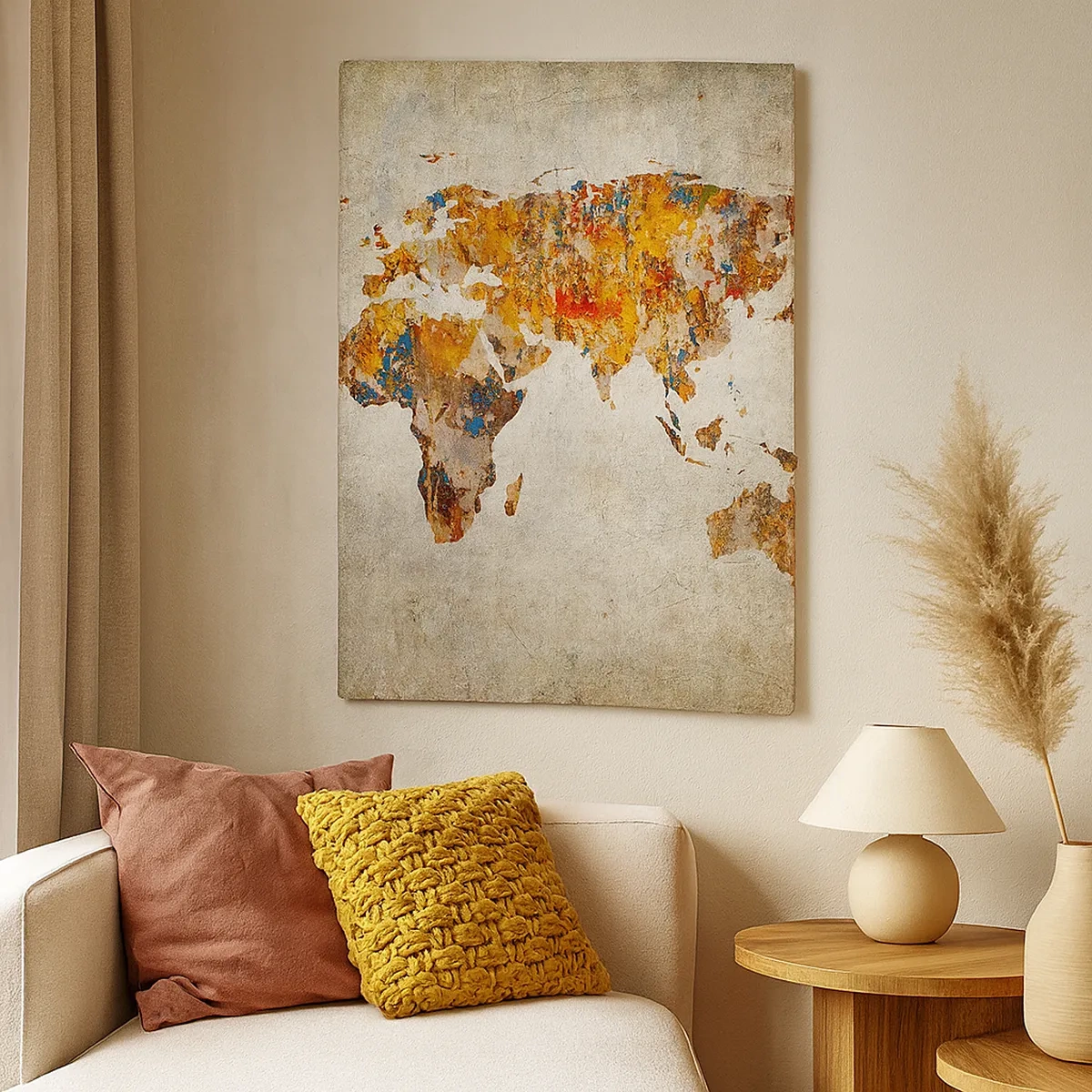 Quadro em tela - Um mundo verdadeiramente grande - 50x70 cm