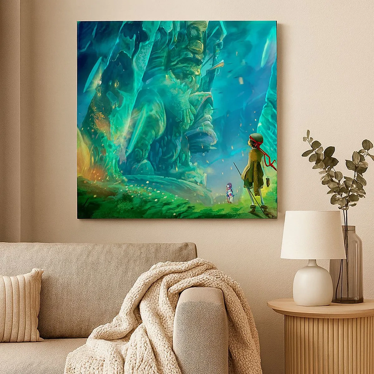 Quadro em tela - Do Grande Livro de Contos de Fadas - 30x30 cm