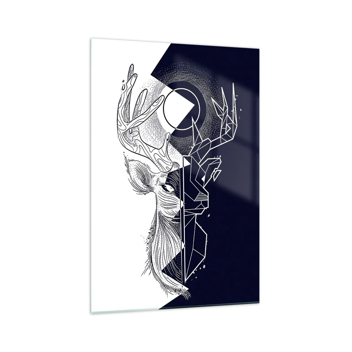 Quadro em vidro - Luta e unidade dos opostos - 70x100 cm