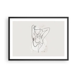 Pôster com moldura preta - A arte da sedução - 70x50 cm