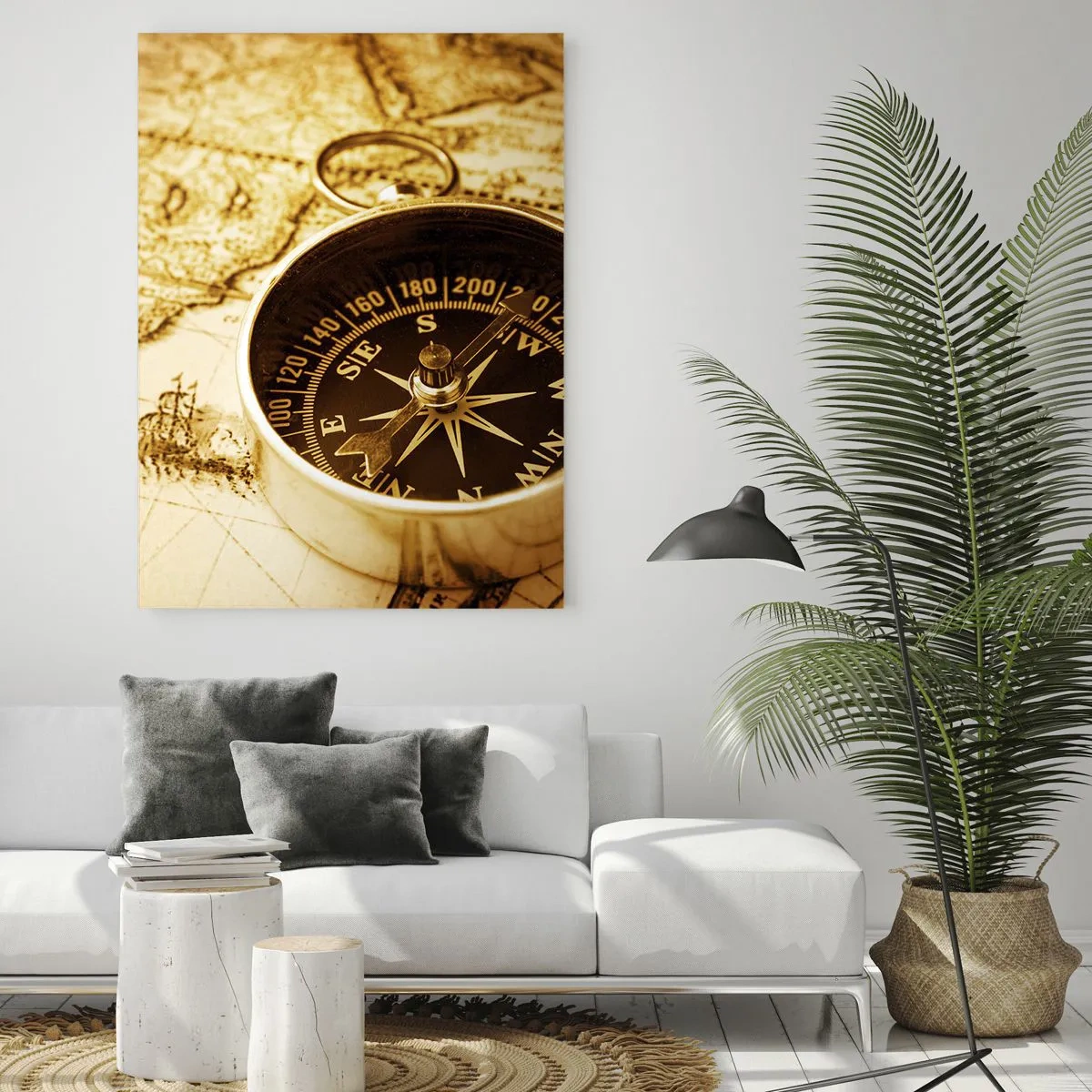 Quadro em vidro - Oriente ou Ocidente? - 50x70 cm