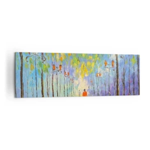 Quadro em tela - Canto nocturno da chuva - 160x50 cm