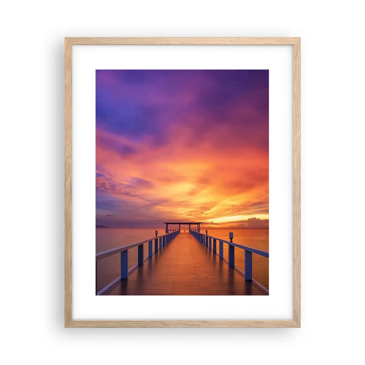 Pôster com moldura de carvalho claro - Sem fim - 40x50 cm