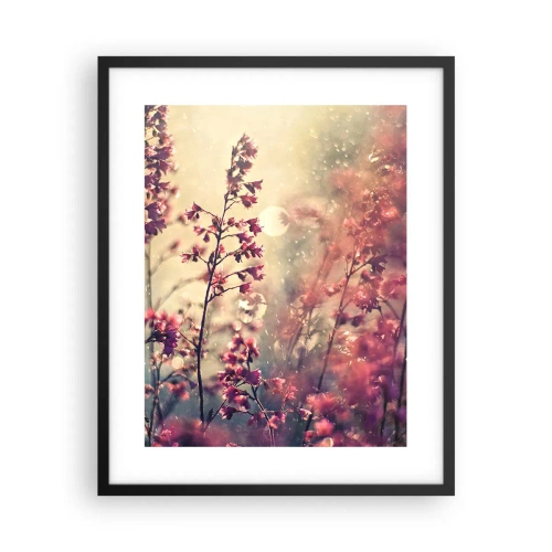 Pôster com moldura preta - Jardim Secreto - 40x50 cm