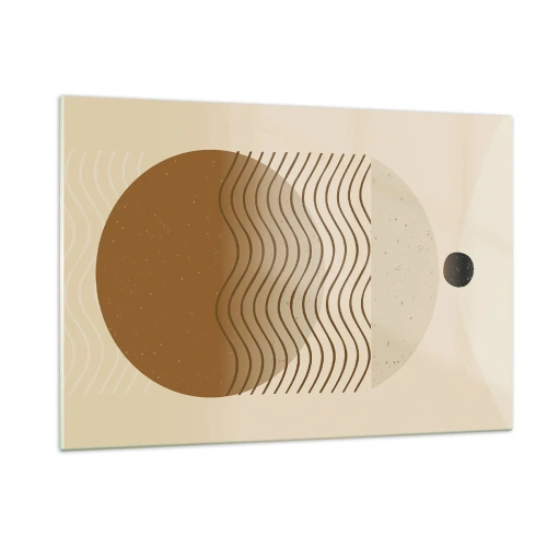 Quadro em vidro - Sobre a origem das figuras geométricas - 120x80 cm