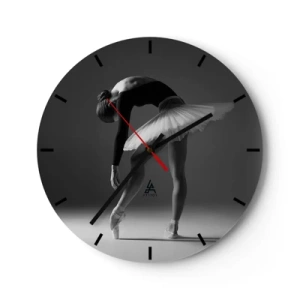 Relógio de parede - Relógio em vidro - Bella balerina - 40x40 cm