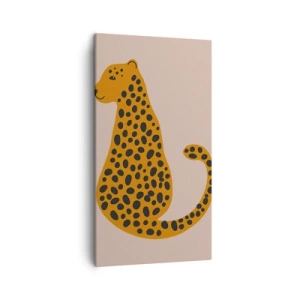 Quadro em tela - A estampa de leopardo está na moda - 45x80 cm
