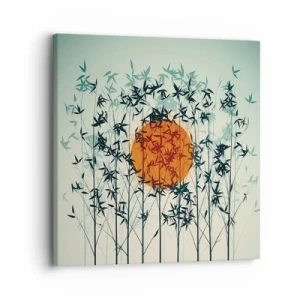 Quadro em tela - Sol japonês - 30x30 cm