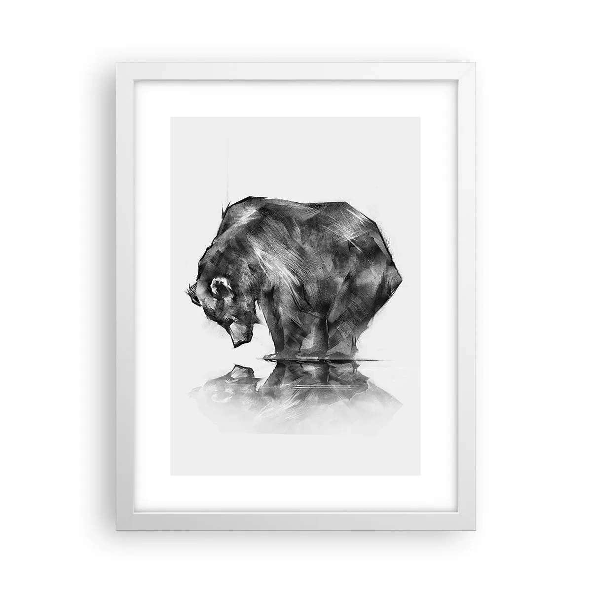 Pôster em moldura branca - É bom ver alguém próximo - 30x40 cm