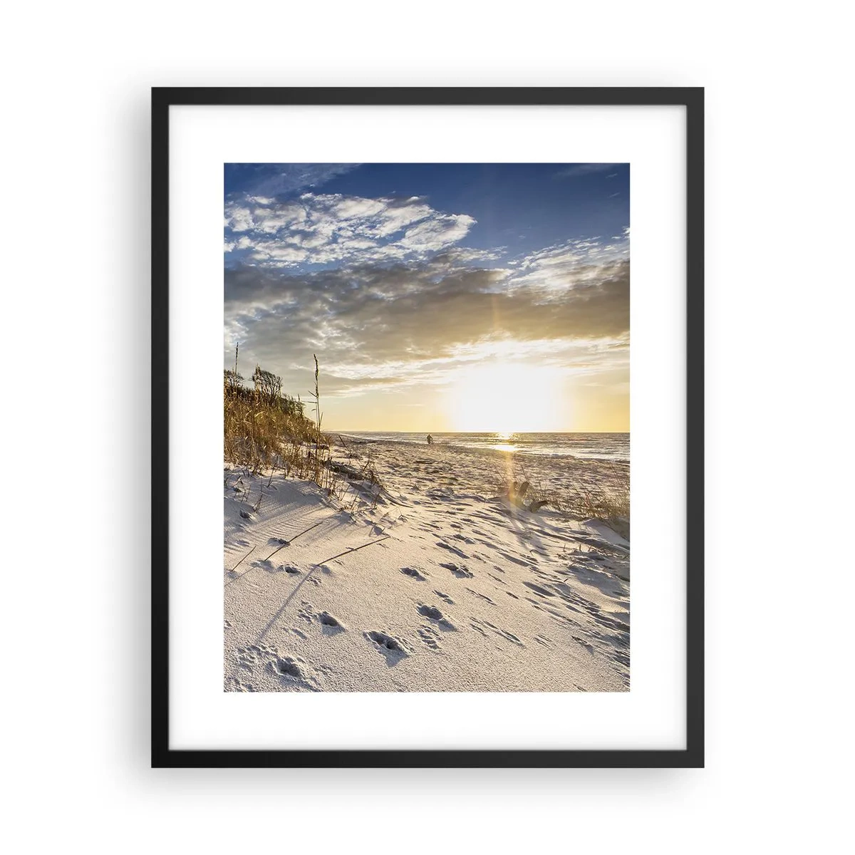 Pôster com moldura preta - Um convite para um passeio - 40x50 cm