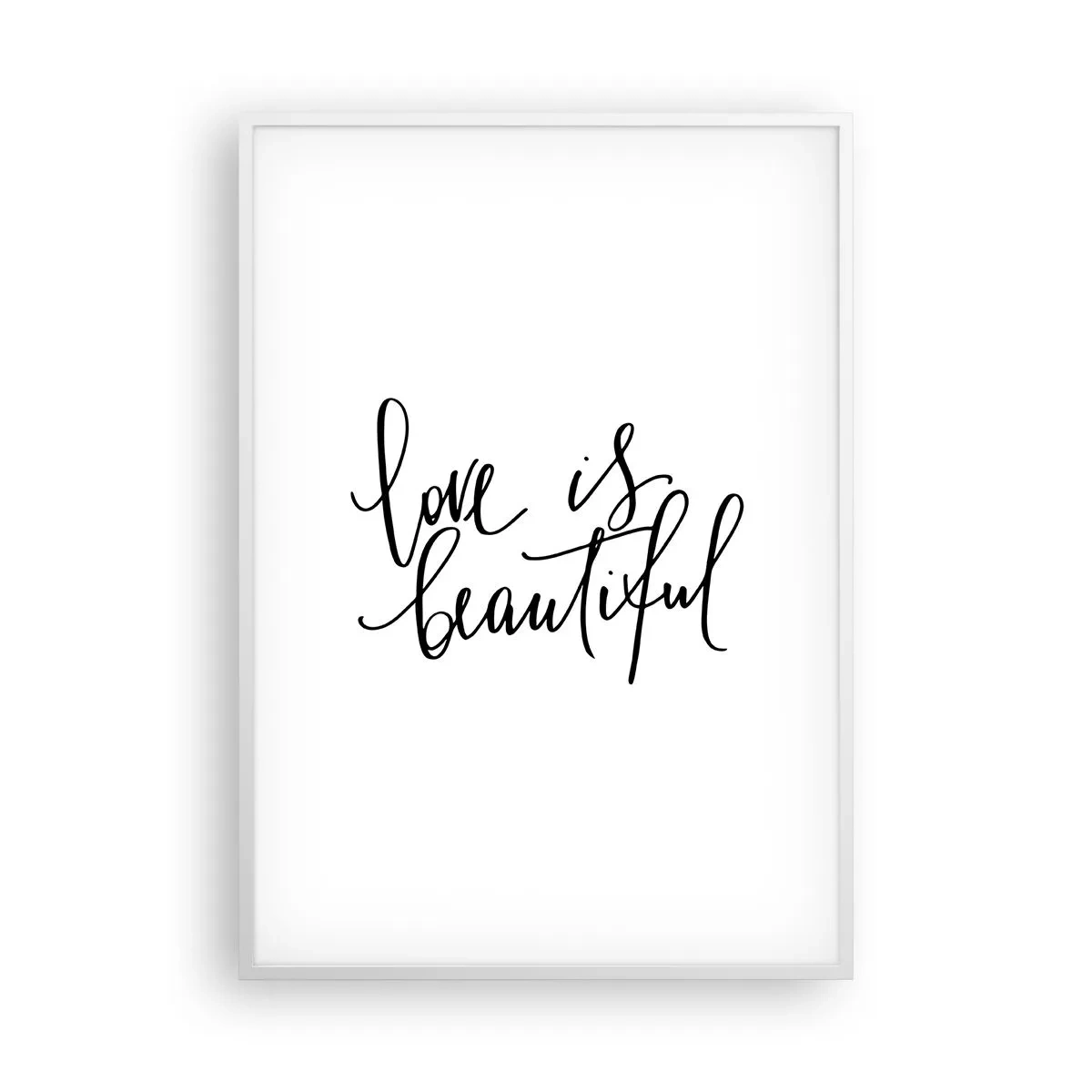 Pôster em moldura branca - Leia e repita - 70x100 cm