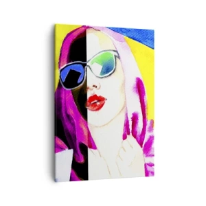 Quadro em tela - Eu não sou branca e não sou preta - 50x70 cm