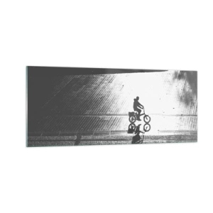 Quadro em vidro - Em frente, pela cidade - 100x40 cm