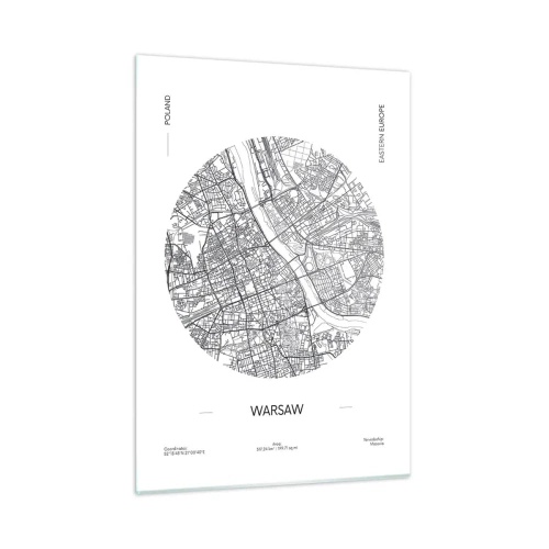 Quadro em vidro - Anatomia de Varsóvia - 50x70 cm