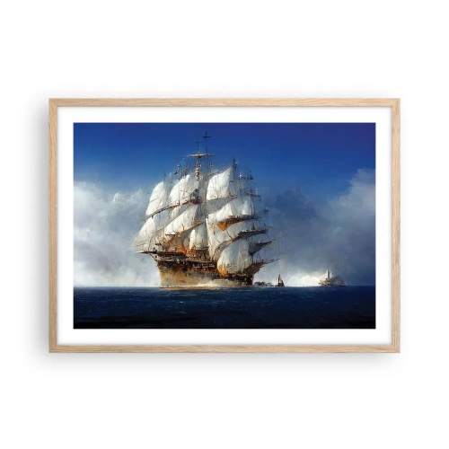 Pôster com moldura de carvalho claro - A grande glória! - 70x50 cm