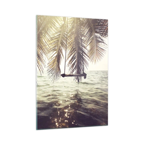 Quadro em vidro - Deixe-se levar pela imaginação - 50x70 cm
