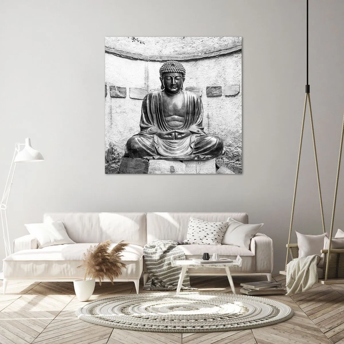 Quadro em tela - Na fonte da paz - 40x40 cm